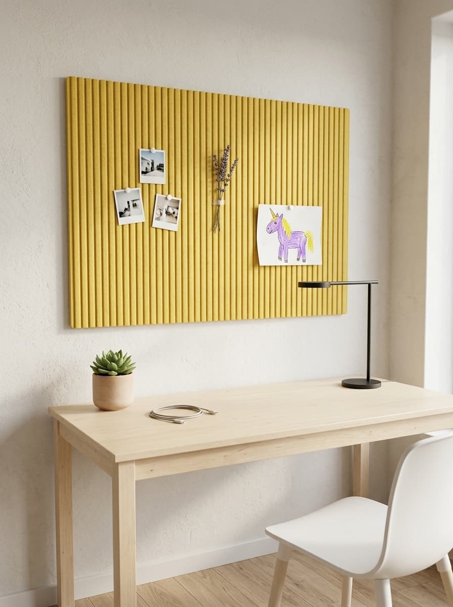 Decoratief Vilten Prikbord met Lijnstructuur