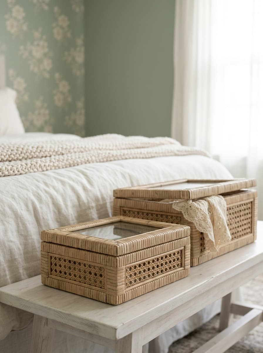 Handgeweven Rotan Display Dozen (Set van 2)